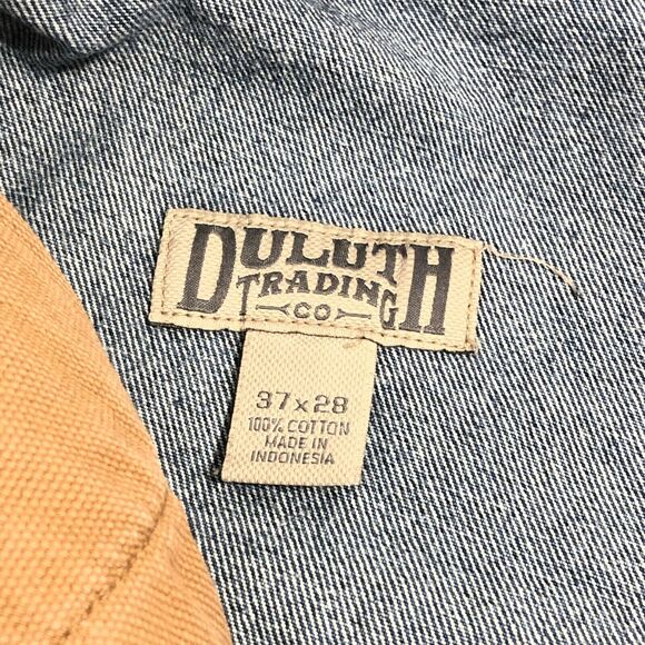 Duluth Trading Company Mens Blue Denim Ballroom Relaxed Fit Jeans 37x28 - Picture 5 of 10